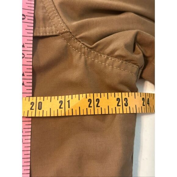 Columbia Men's Khaki Tan Insulated Thick Flannel Winter Jacket Size Medium - Picture 8 of 10
